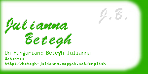 julianna betegh business card